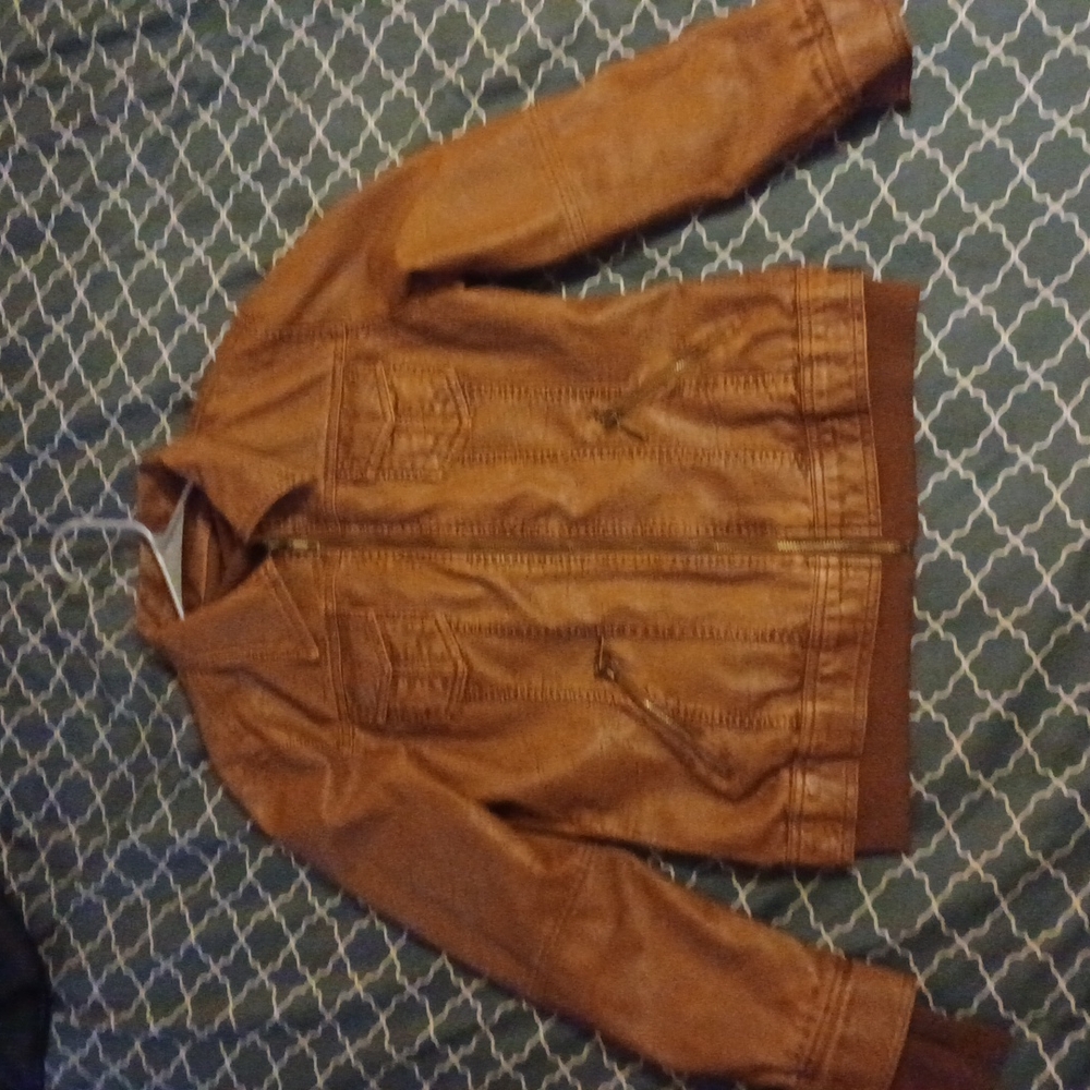Made by Johnny women's size large faux leather jacket